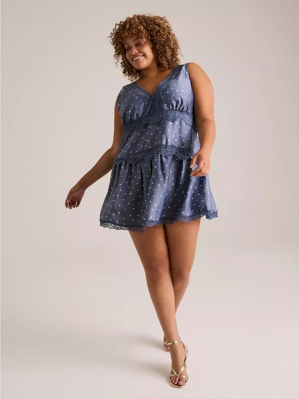 Festi Lace Detail Mini Dress